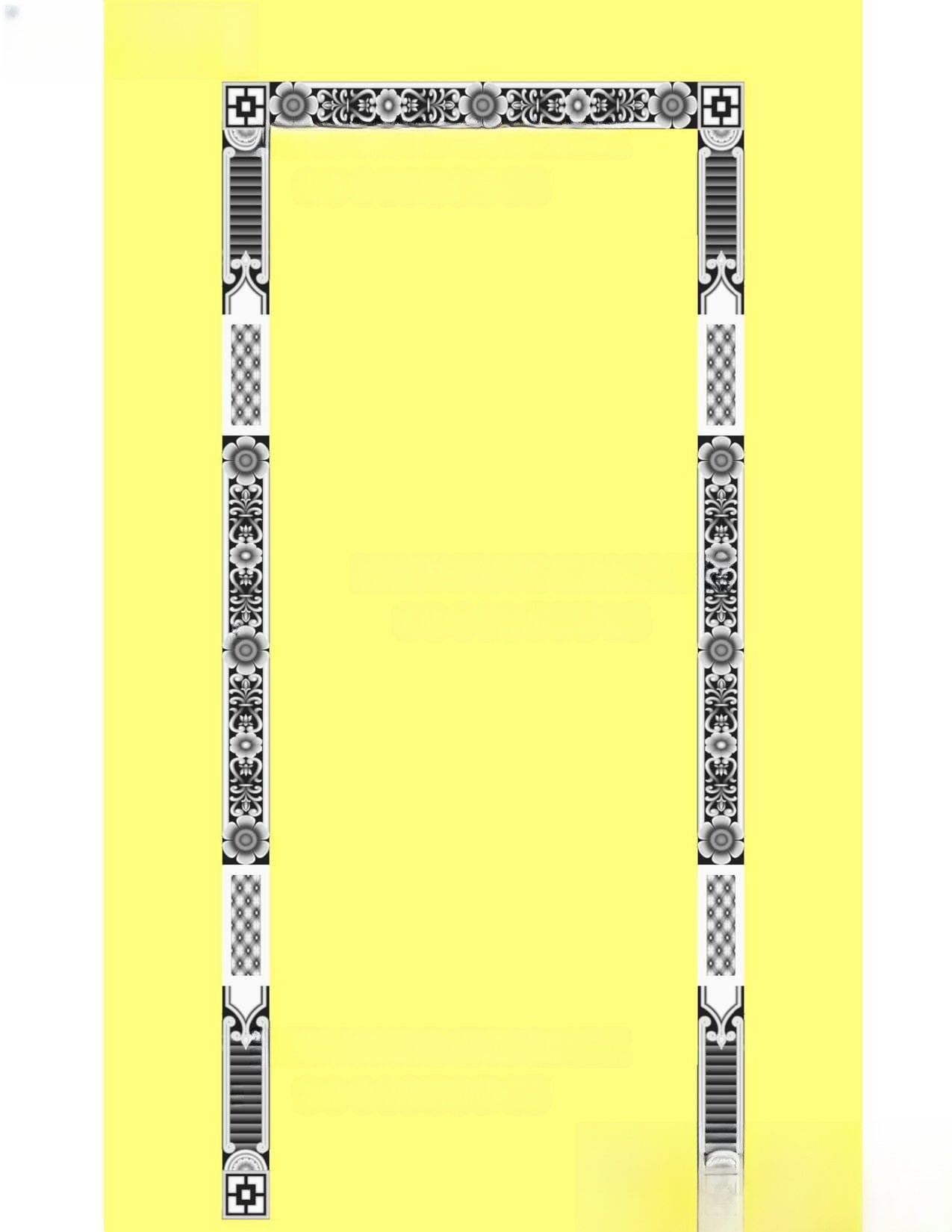 MD - MIX-09 Classic Architectural Ornamental Door Frame Border 3D Model